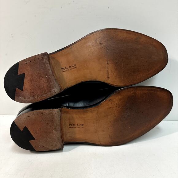 WORN TWICE Crockett & Jones x Peal & Co Split Toe Derby Black Calf England US 10 - Picture 11 of 13